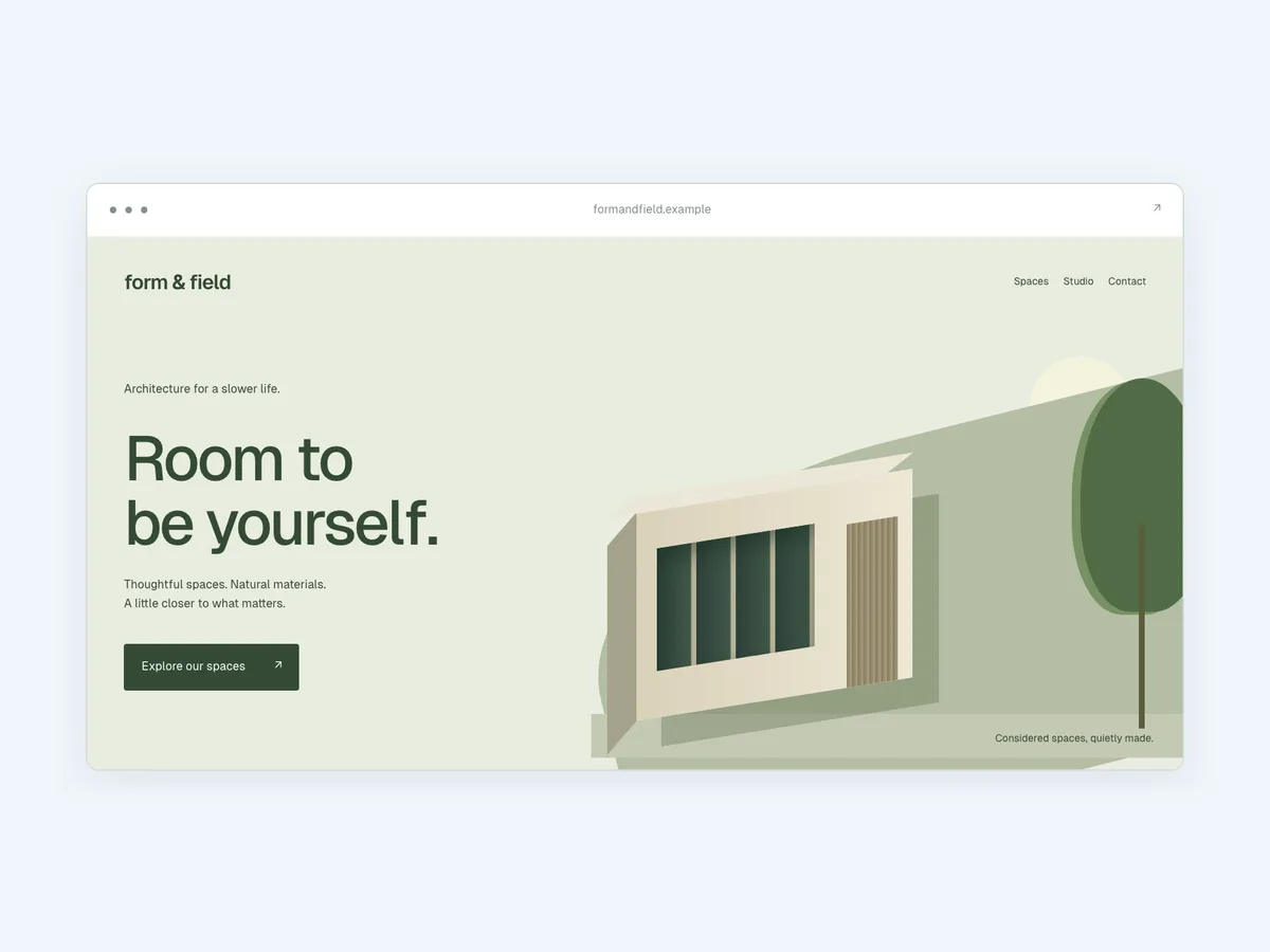 A sample website made with Starling AI